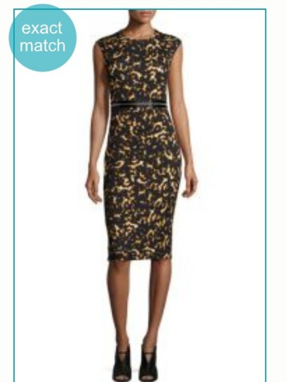Alexander McQueen Leopard Print Bodycon Zip Dress.